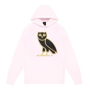 DRAKE OVO Pink Hoodie with Owl Logo